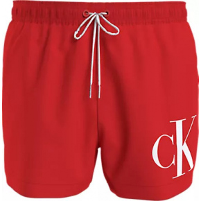 Pánske plavky SHORT DRAWSTRING KM0KM00967 XM9 červené - Calvin Klein