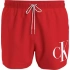 Pánske plavky SHORT DRAWSTRING KM0KM00967 XM9 červené - Calvin Klein