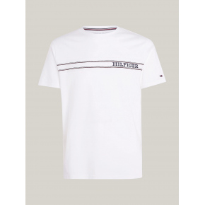 Pánske tričko UM0UM03196 YBR biele - Tommy Hilfiger