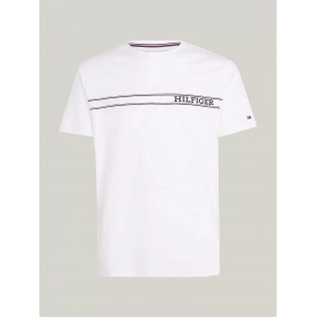 Pánske tričko UM0UM03196 YBR biele - Tommy Hilfiger