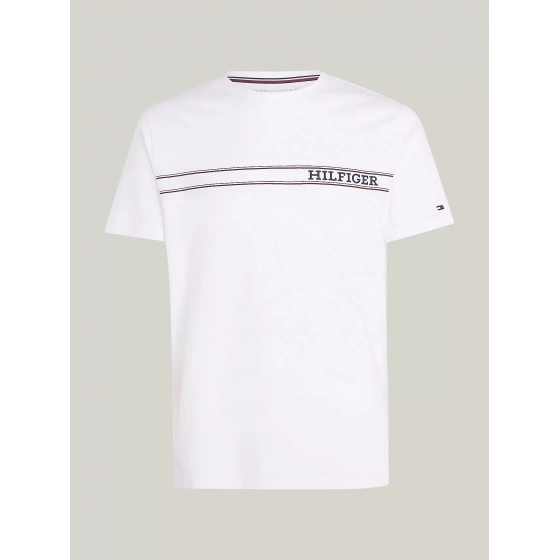 Pánske tričko UM0UM03196 YBR biele - Tommy Hilfiger