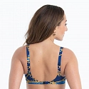 Dámská plavková podprsenka Hermine Top Bikini - horní díl 8795-1 modrý denim - RosaFaia