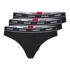 BOSS Dámská tanga 3Pack Stripe 50469681-001 - HUGO