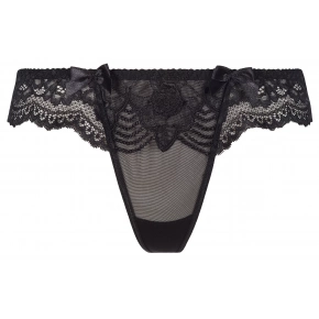Dámske sexy tangá V-8628 Čierna - Axami