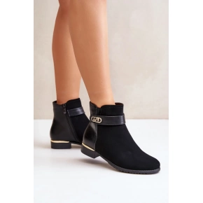 Dámské kotníčkové boty K-99213 černé - Kayla Shoes