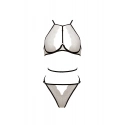 Dámska sexi set Chika Ecru s čiernou - Passion