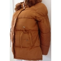 Dámska zimná bunda BX4195.57 piesková - FPrice