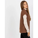 Dámska vesta D90027W90785B2 hnedá - FPrice