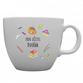 Personalizovaný MEGA XXL keramický hrnek 1 000 ml pro paní učitelku/pana učitele (pomůcky) Personalizovaný MEGA XXL keramický hrnek 1 000 ml pro paní učitelku/pana učitele (pomůcky)