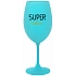 SUPER TÁTA - tyrkysový pohár na víno 350 ml