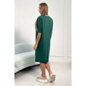 Dámske oversize šaty 9335 Tmavo zelená - Kesi