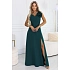 Dámske maxi šaty 669-1 fľaškovo zelené - Numoco