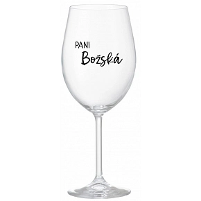 PANI BOŽSKÁ - priehľadný pohár na víno 350 ml