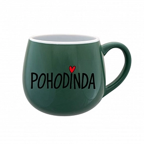 POHODINDA - zelený keramický hrnček 300 ml POHODINDA - zelený keramický hrnček 300 ml