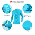 Pánsky Thermo Top s dlhým rukávom CL40 Svetlo modrá - Sesto Senso