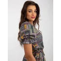Dámske šaty LK SK 507468.75P Kaki mix - FPrice