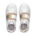 Dámske športové topánky W T3A4-32155-1383X048Biela so zlatou - Tommy Hilfiger
