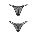 Dámske sexi tangá Clara 2-Pack čierne - Obsessive