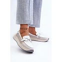 Dámske kožené mokasíny D&A TW210 biele - S.Barski