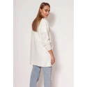 Svetr na zapínání PA013 krémový - MKM