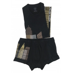 Pánsky komplet M4106E-001 hnedá - Calvin Klein