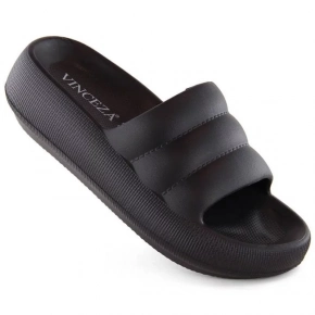 Unisex žabky na platforme JAN307A Čierna - Vinceza