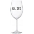 NA SEX - čirá sklenice na víno 350 ml