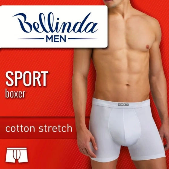 Pánske boxerky SPORT BOXER Biela - BELLINDA