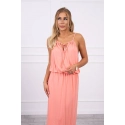 Boho šaty 8893 lososová - Kesi