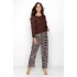 Dámské pyžamo Boho hnědé - Momenti Per Me