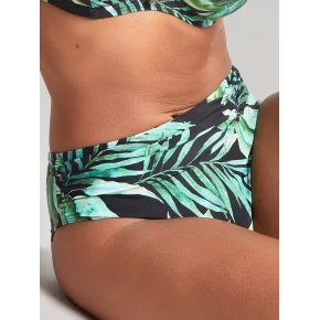 Dámske plavkové nohavičky Bali Midi Brief SW1646 zelené s potlačou - Panache