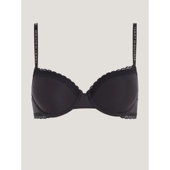 Dámska podprsenka TONAL LACE DEMI-CUP BRA UW0UW04546 BDS čierna - Tommy Hilfiger