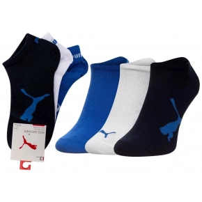 Ponožky 3Pack 100000969 čierne-modré-biele - Puma