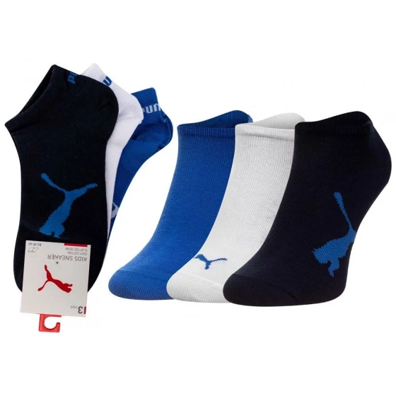 Ponožky 3Pack 100000969 čierne-modré-biele - Puma