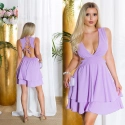 Dámsky sexy overal KOV26245 Svetlo lila fialová - Koucla
