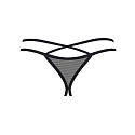 Dámske kúzelné tangá Vila Blanes Crotchless thong béžové - Obsessive