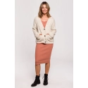Dámsky Cardigan BK074 Beige - BeWear