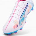 Pánske športové futbal topánky Ultra 5 Match Vol.Up FG/MG M 108064-01 Biela mix - Puma