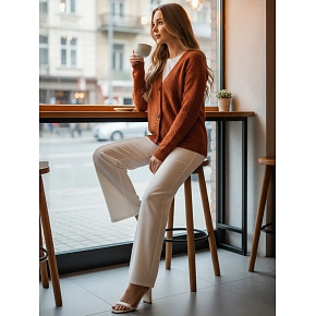 Sweter damski CHICLINE rudy FashionStreet MY2418 Sweter damski CHICLINE rudy FashionStreet MY2418