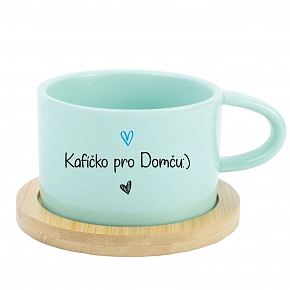 Kafíčko pre Domču - mint hrnček makronka 200 ml