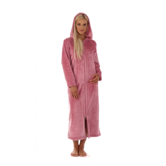 Dámsky župan Siena s kapucňou a na zips 3656 - Vestis