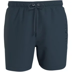 Pánske kúpacie kraťasy - KM00718 PRC - tm.šedá - Calvin Klein