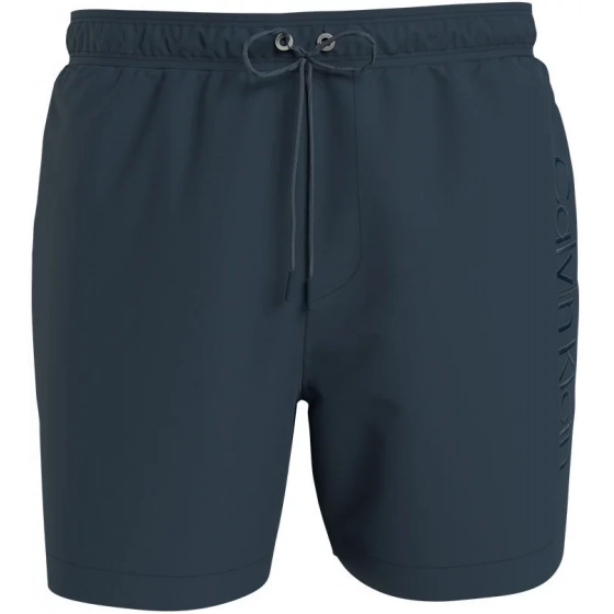 Pánske kúpacie kraťasy - KM00718 PRC - tm.šedá - Calvin Klein