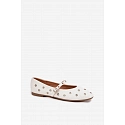 Dámske baleríny 21-41 bielo-strieborné - Diamantique