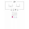 Nezbedná podprsenka Lovica half-bra - Obsessive