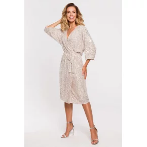 Dámske šaty M653 šampaň - Moe