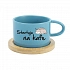 STARTUJU NA KAFE - modrý hrníček makronka 200 ml