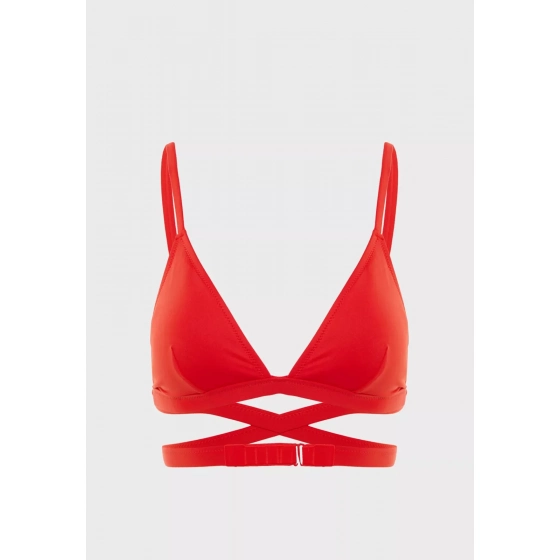 Vrchný diel plaviek KW0KW00796-XA7 červená - Calvin Klein