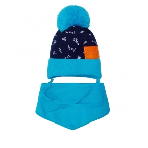 Detský komplet 38-414 čiapočka a šál - AJS Detský komplet 38-414 čiapočka a šál - AJS