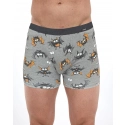 Pánske boxerky Tattoo BAT 280/252 Sivá vzor - Cornette